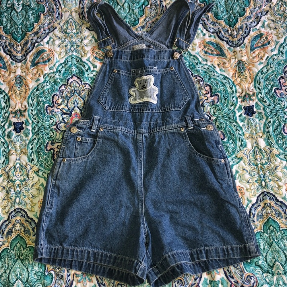 Vintage denim overalls